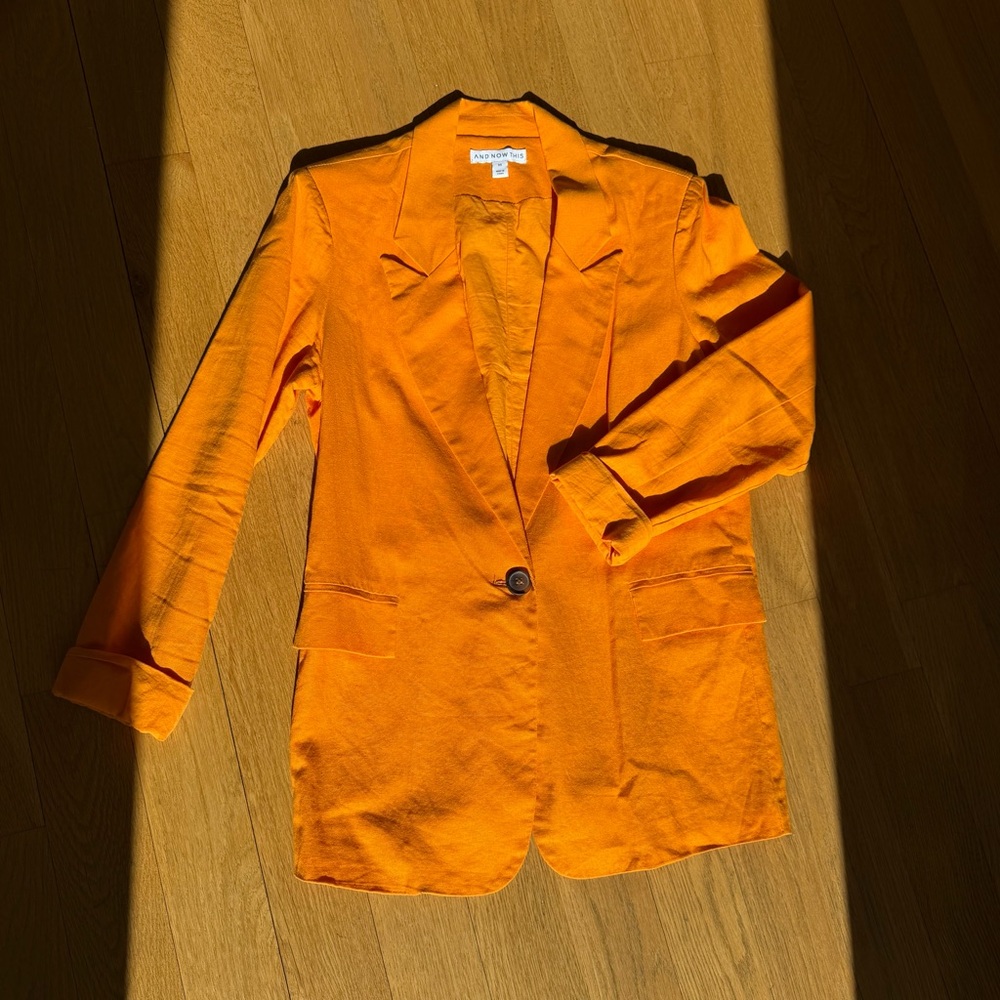 Now This Orange Women's Blazer